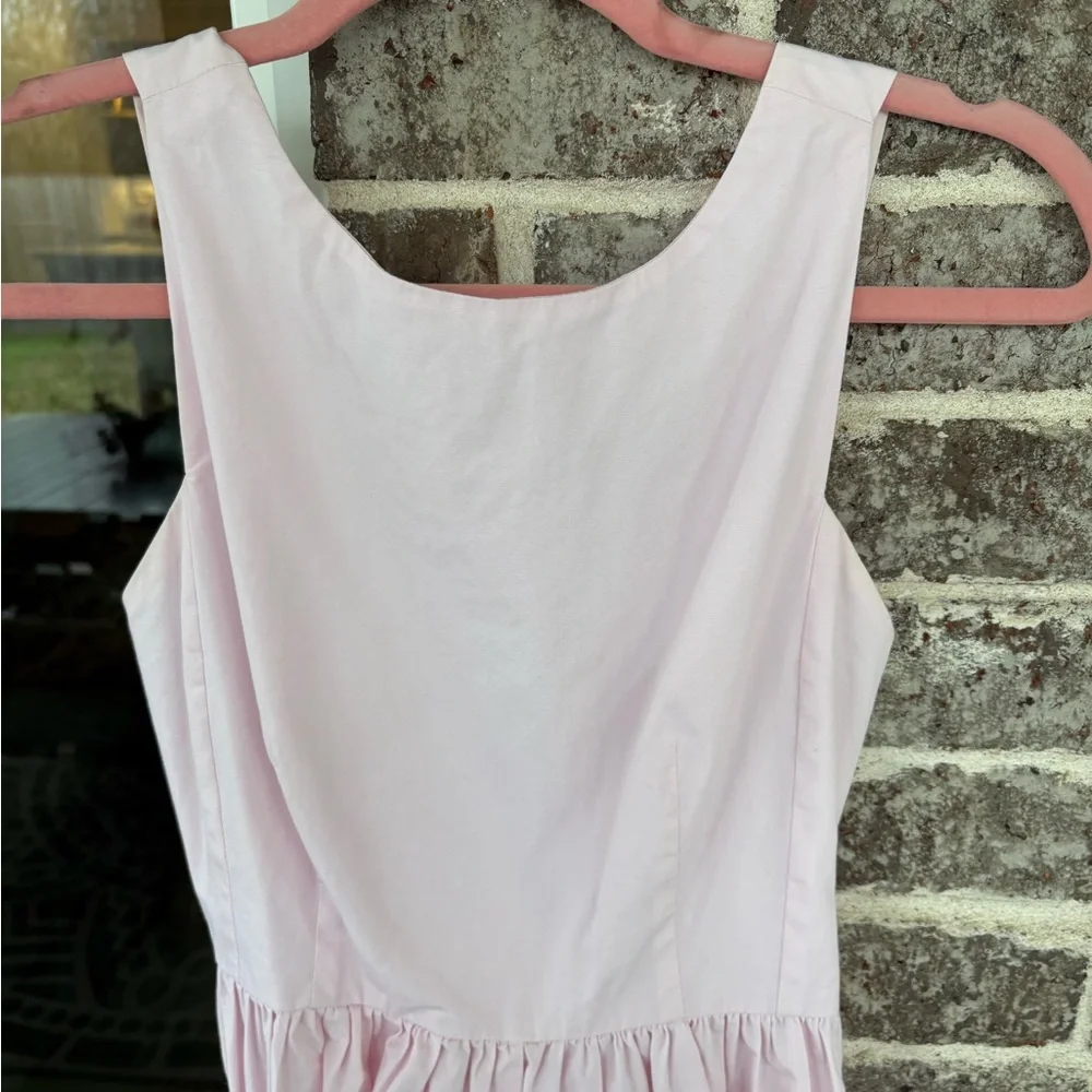 Zara Trafaluc Soft Pink Bow Tie Mini Dress - Picture 7 of 10